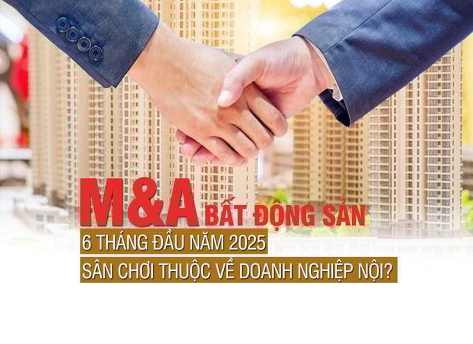 M&A bất động sản 6 tháng đầu năm 2025: Sân chơi thuộc về doanh nghiệp nội?