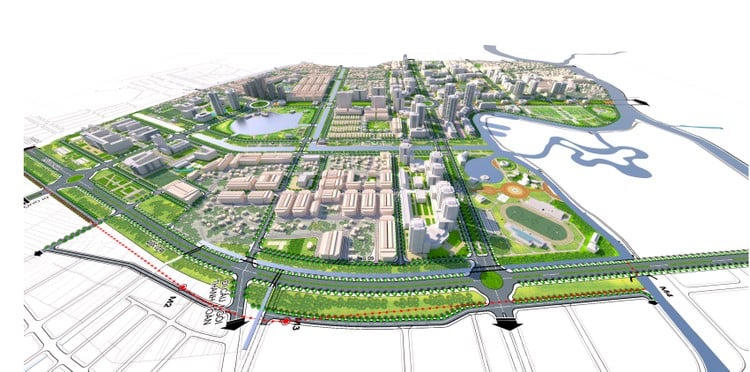 Phối cảnh Dự án Đô thị mới An Vân Dương &nbsp;