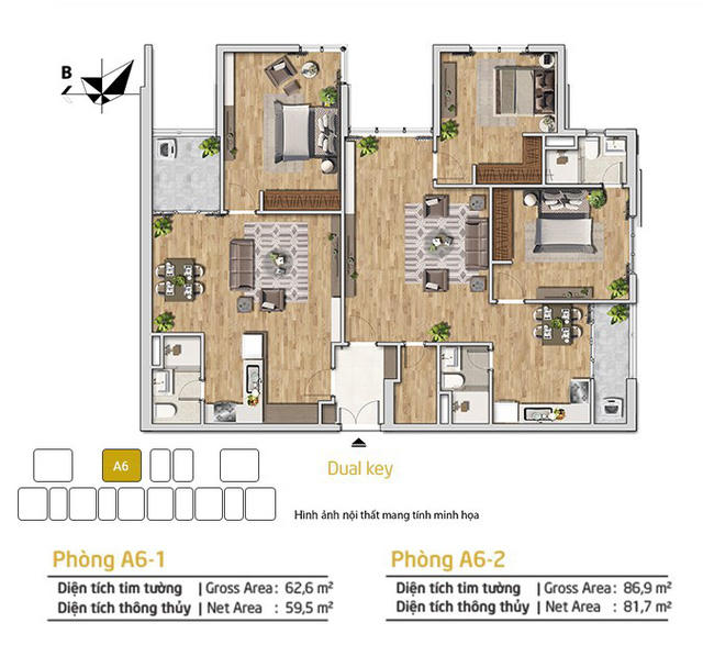 Khám phá căn hộ Dual-key đa tiện ích tại dự án Amber Riverside