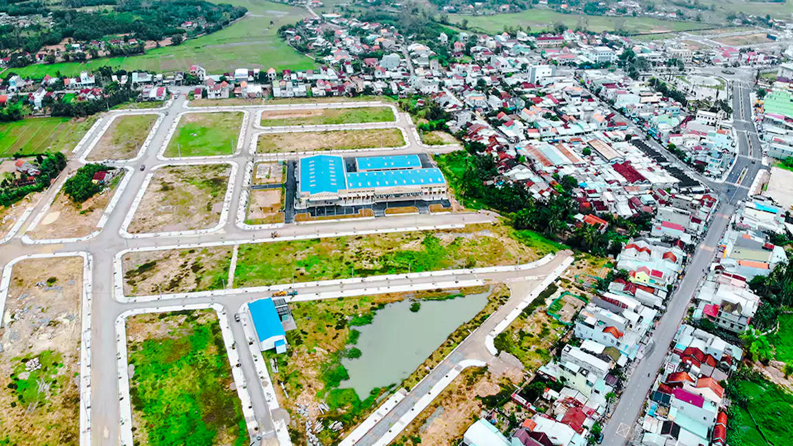 Khu phố chợ Đông Phú. Ảnh: MXH &nbsp;