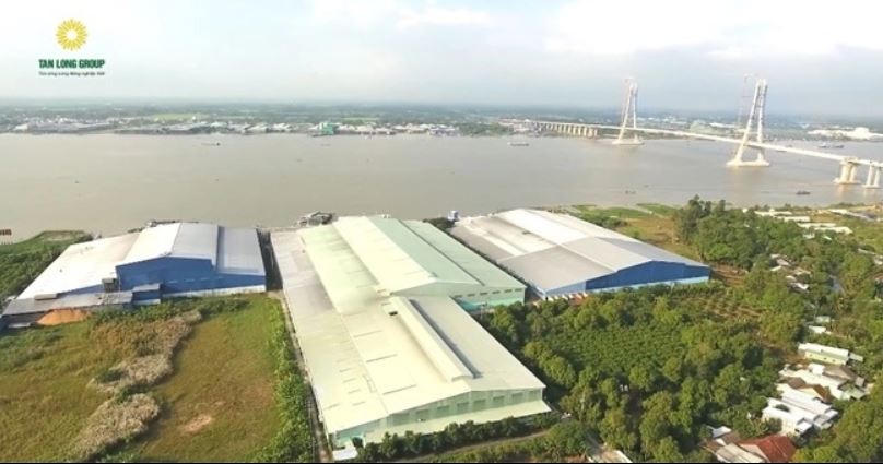 Nhà máy chế biến lúa gạo của Tân Long Group tại Đồng Tháp.
