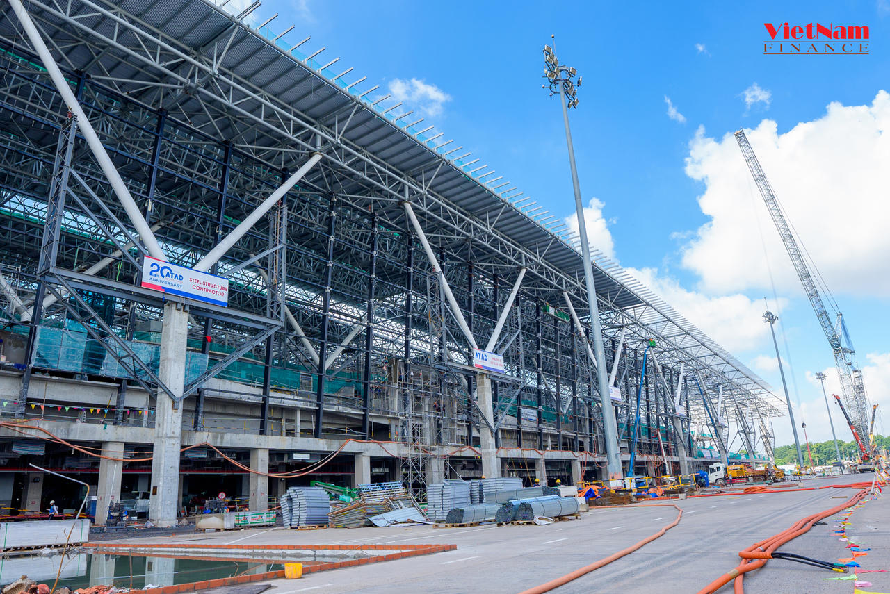 Nhà ga T3 đã thi công hơn 70% khối lượng công việc