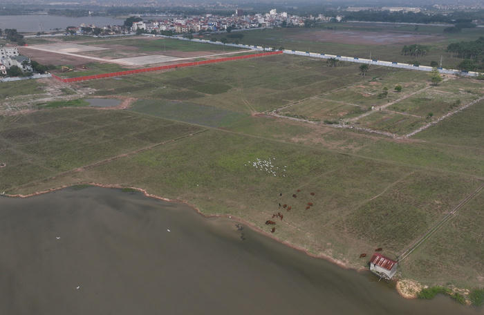 Cận cảnh khu đất xây Tháp tài chính 108 tầng ở Hà Nội trước ngày khởi công