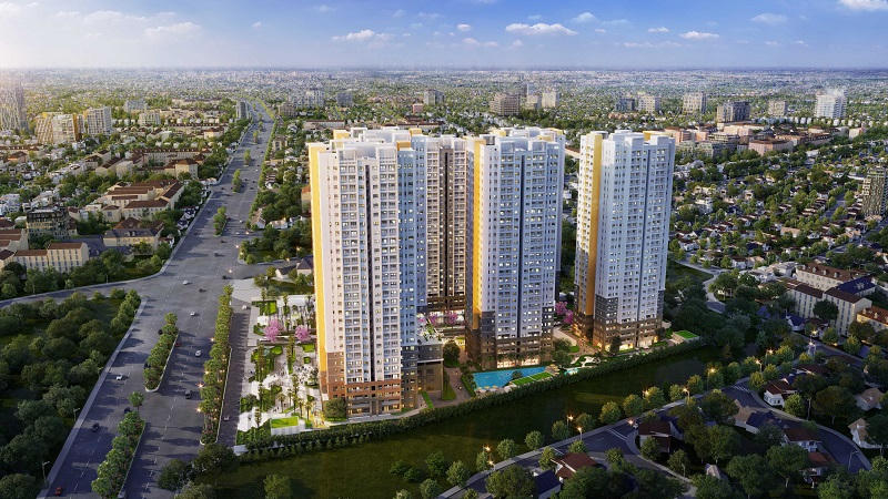 Phối cảnh dự án Bien Hoa Universe Complex do Công ty Cổ phần Hưng Thịnh Land phát triển. &nbsp;