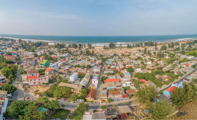 Vùng dân cư ven biển Thuận An.