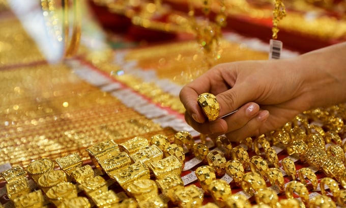 Giá vàng thế giới lập đỉnh mới. (Ảnh minh họa) &nbsp;