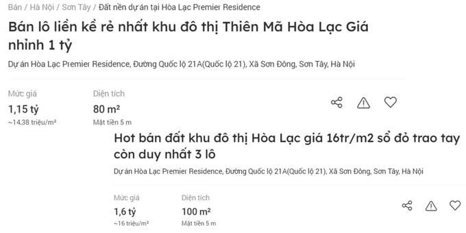 Có 2 tỷ đồng có thể săn được đất nền biệt thự liền kề vùng nào Hà Nội?