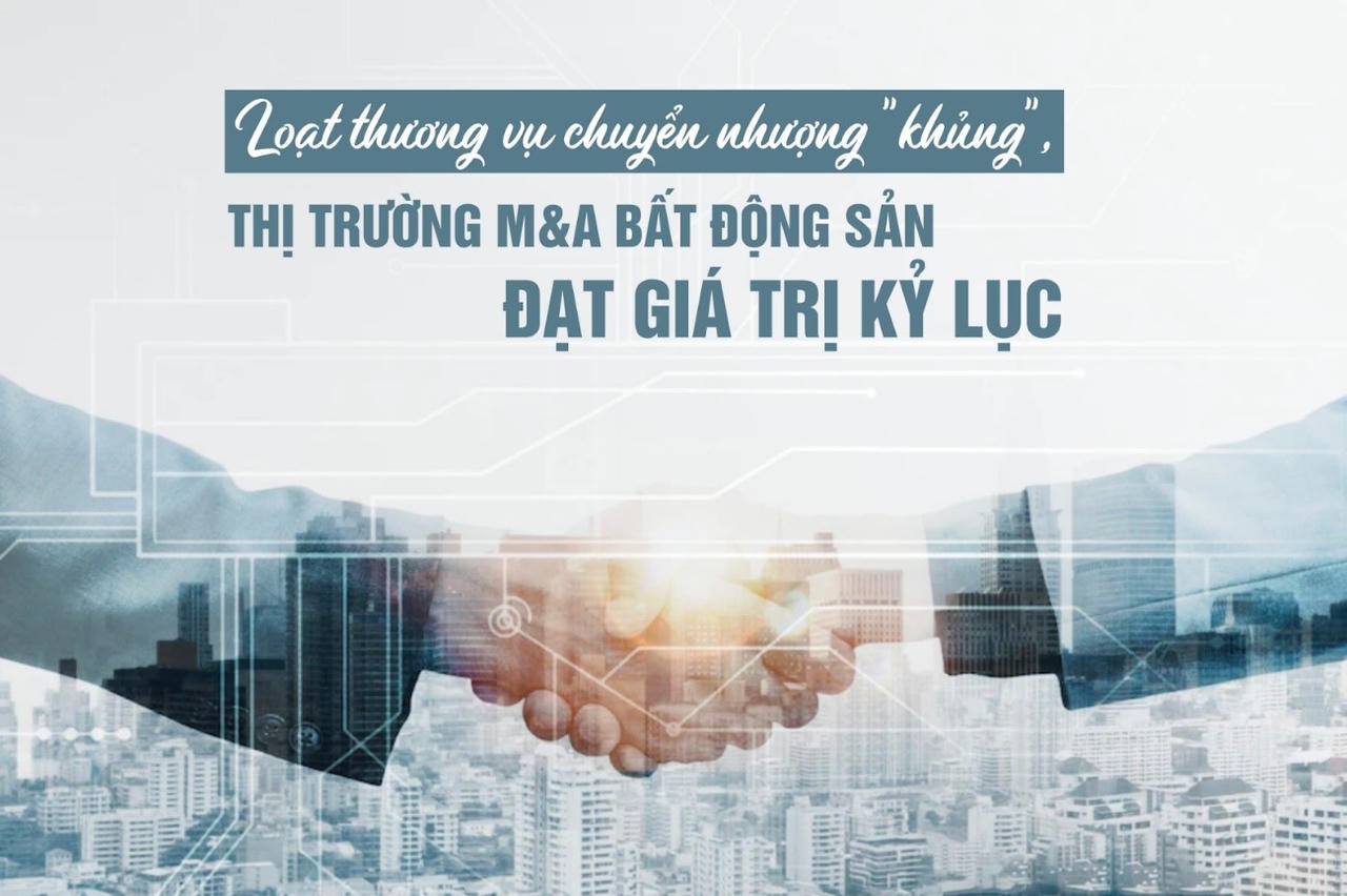 Loạt thương vụ chuyển nhượng "khủng", thị trường M&A bất động sản đạt giá trị kỷ lục