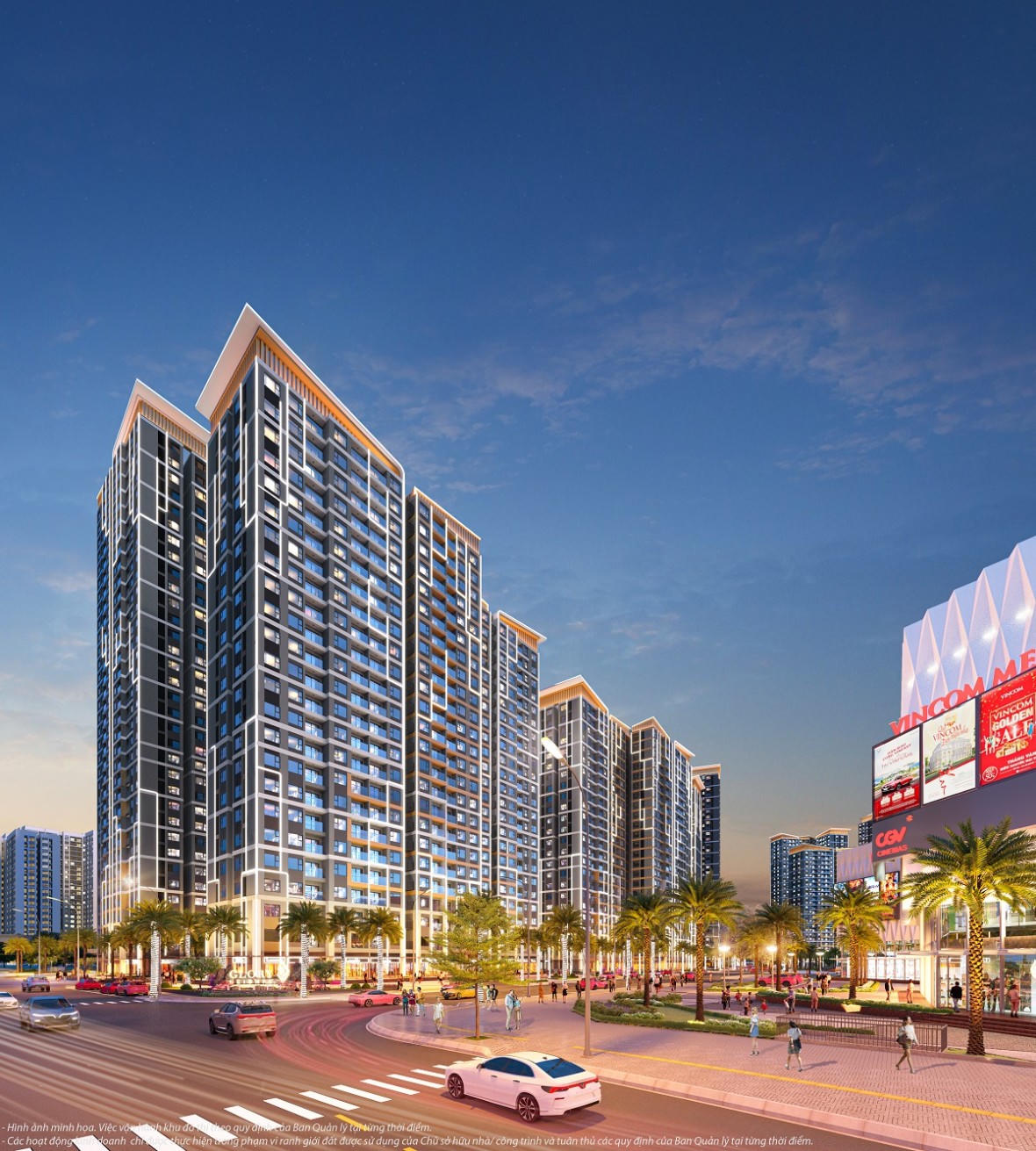 GH1 và GH6 tọa lạc tại vị trí độc tôn kết nối trực diện TTTM Vincom Mega Mall và Quảng trường Golden Eagle. &nbsp;