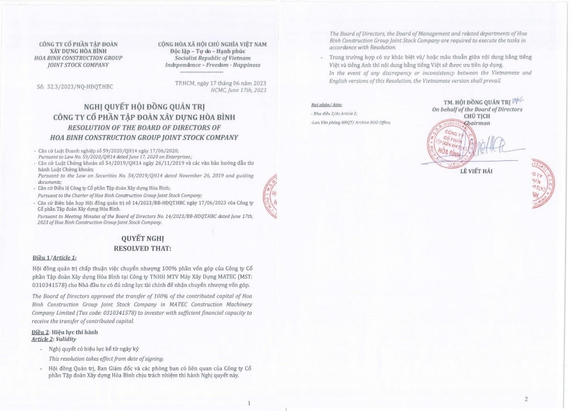 "Tái cấu trúc", Tập đoàn Xây dựng Hòa Bình (HBC) liệu có thành công?