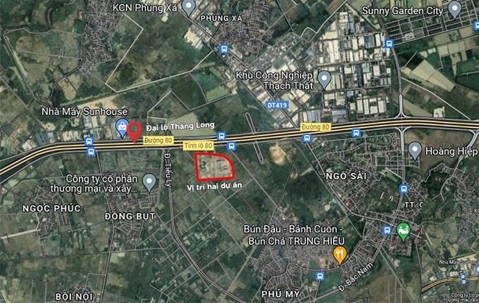 Vị trí Bệnh viện Nhi Trung ương cơ sở 2. Ảnh: Google Map &nbsp;