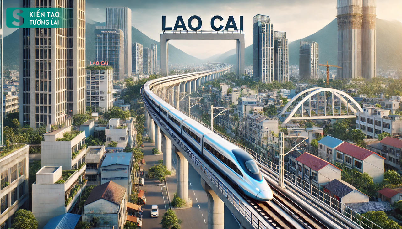 Đường sắt Lào Cai - Hà Nội - Hải Phòng không chỉ đóng góp vào sự phát triển của khu vực phía Bắc mà còn hỗ trợ tích cực vào sự phát triển chung của kinh tế Việt Nam. Ảnh minh họa: AI ChatGPT &nbsp;