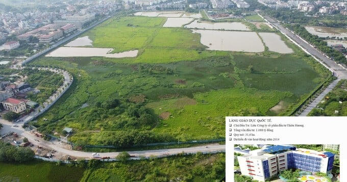 Dự án ban đầu có diện tích 31,6ha