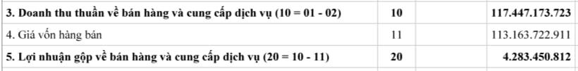 Trí Việt Investcons ghi nhận doanh thu bán hàng và cung cấp dịch vụ đạt hơn 117,44 tỷ đồng năm 2024.