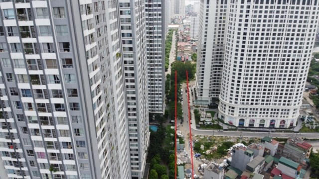 Vị trí ba đường sẽ mở theo qui hoạch ở phường Mai Động