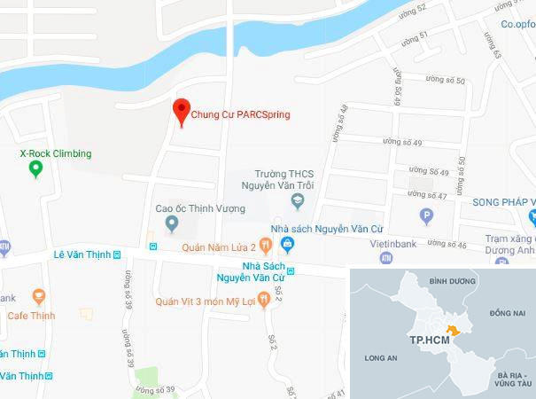 Cháy tại chung cư Parc Spring ở Sài Gòn