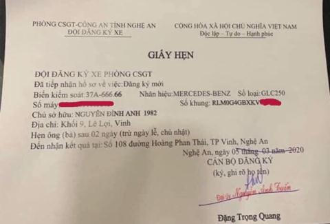 Chủ xe Mercedes bấm trúng biển siêu đẹp 666.66 là ai?