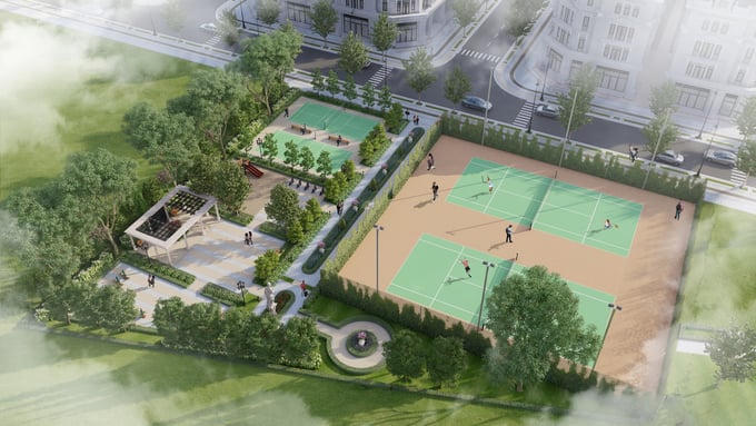 Sân thể thao Athens là 1 trong số 108+ tiện ích tại KĐT Danko Riverside &nbsp;