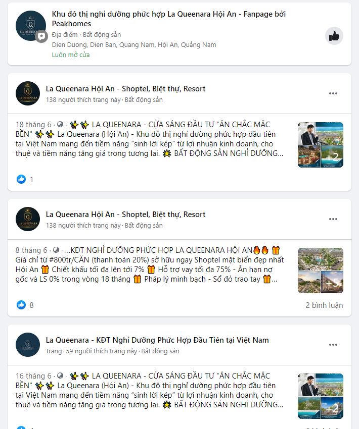 Dự án La Queenara Hội An chưa đủ điều kiện huy động vốn đã rao bán rầm rộ