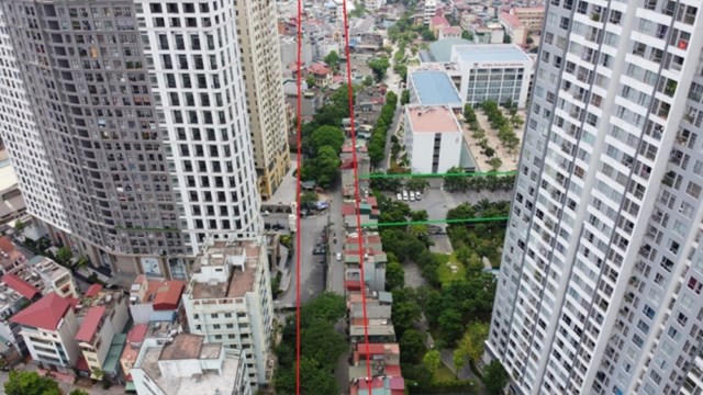 Vị trí ba đường sẽ mở theo qui hoạch ở phường Mai Động