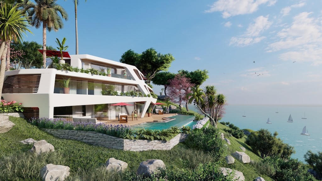 Những căn biệt thự đồi nối biển tại Sunshine Heritage Mũi Né như kiệt tác hòa ca giữa kiến trúc và cảnh quan. &nbsp;