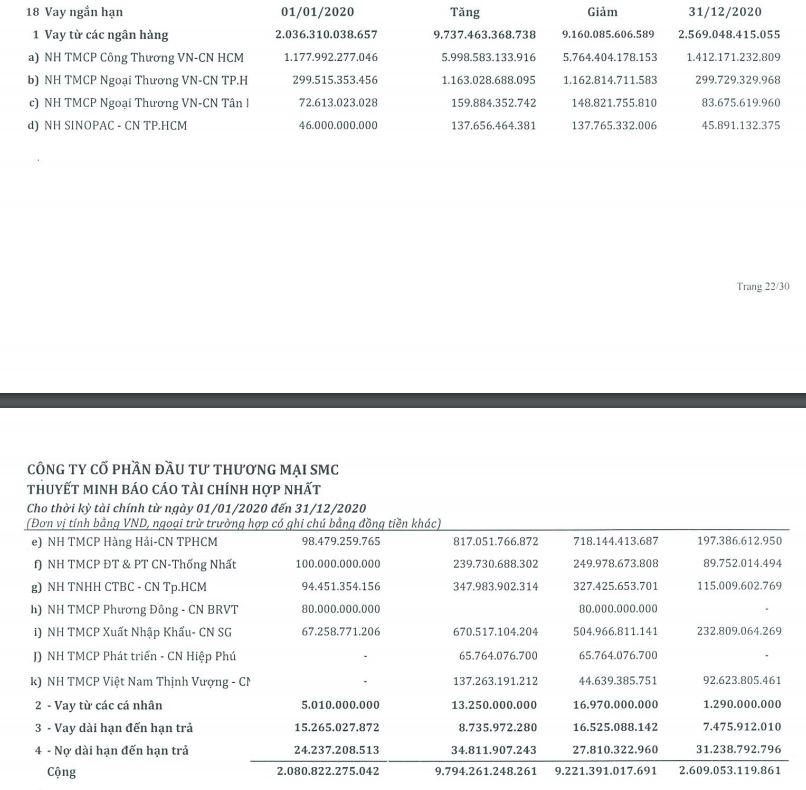 Nguồn: BCTC quý 4/2020 tại SMC &nbsp;