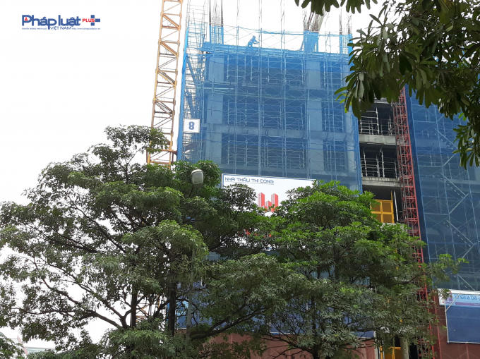 Hiện tại dự án đang xây đến tầng 9.