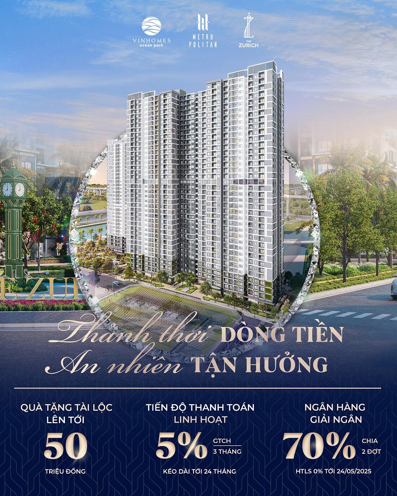 Phân khu The Zurich “trình làng” chính sách ưu đãi khủng chưa từng có trên thị trường &nbsp;