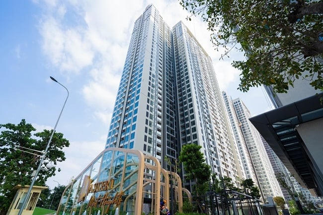 Không gian bên ngoài dự án Masteri West Heights tại Smart City, Tây Mỗ (Hà Nội). &nbsp;