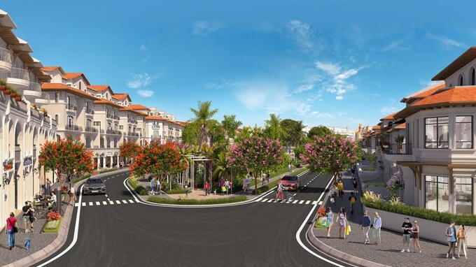 Chuỗi công viên cùng khu sinh hoạt cộng đồng của The Link được thiết lập ngay lõi giữa phân khu. Ảnh phối cảnh minh họa &nbsp;