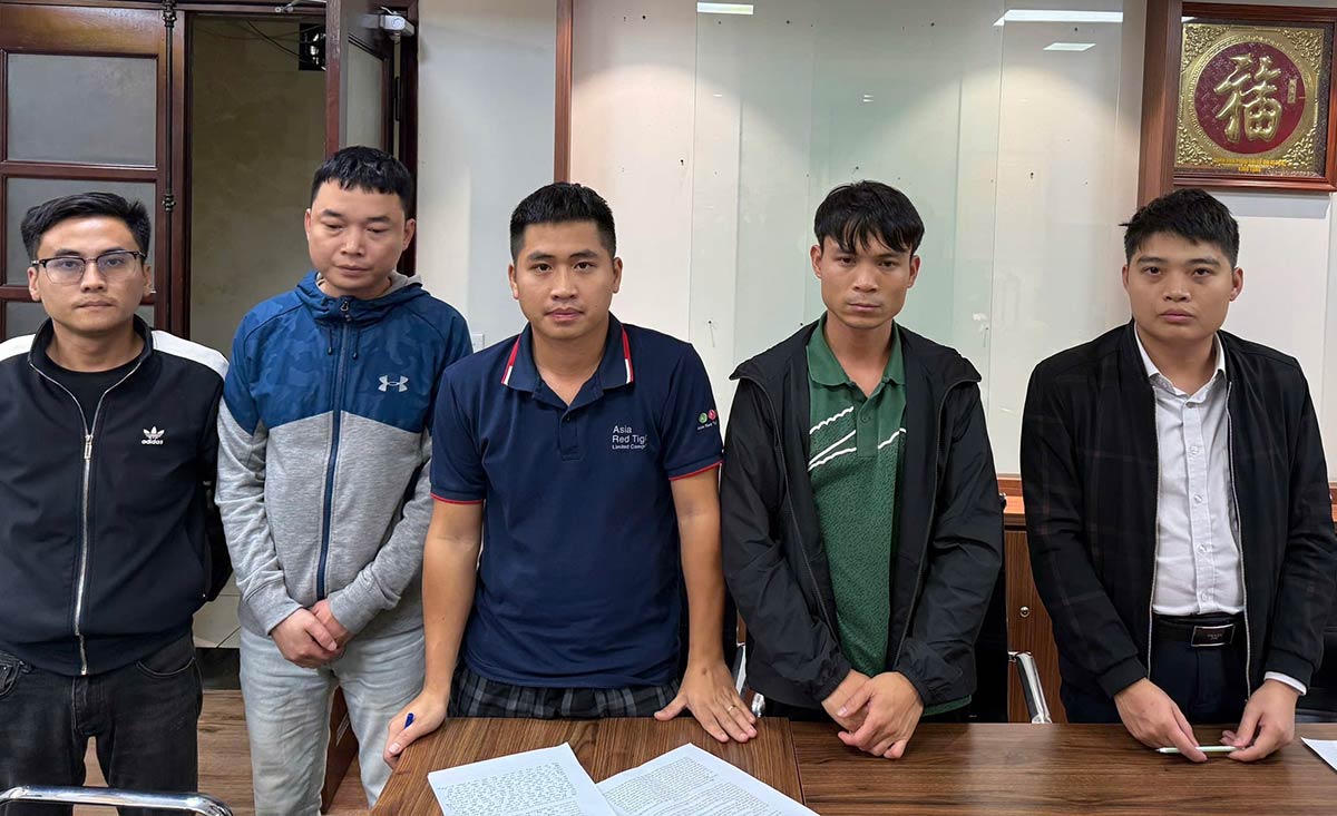 Các đối tượng bị tạm giữ &nbsp;