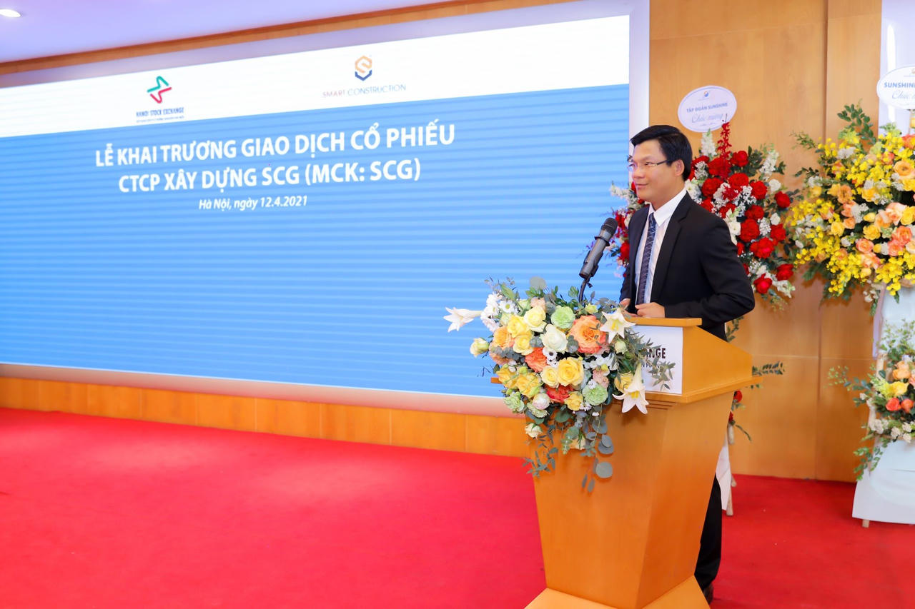 Ông Lê Văn Nam - TGĐ CTCP Xây dựng SCG phát biểu tại sự kiện &nbsp;