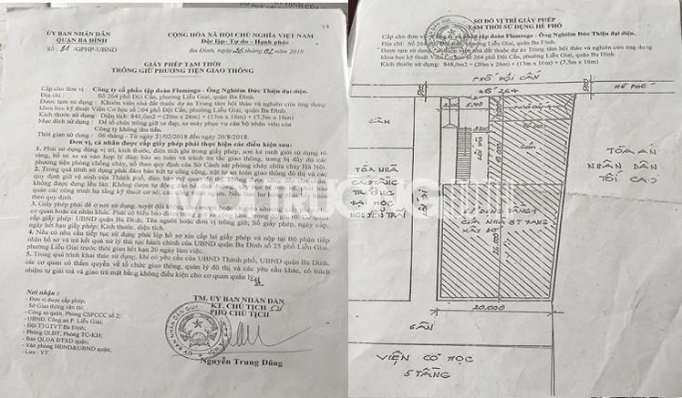 Kỳ lạ: Dự án 264 Đội Cấn dừng bất thường, quận lại cấp phép trông xe