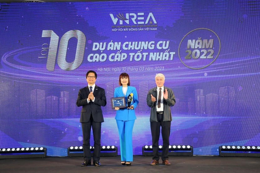Công trình xanh Diamond Lotus Riverside đạt giải thưởng “Top 10 dự án chung cư cao cấp tốt nhất năm 2022” (Ảnh: Phúc Khang)