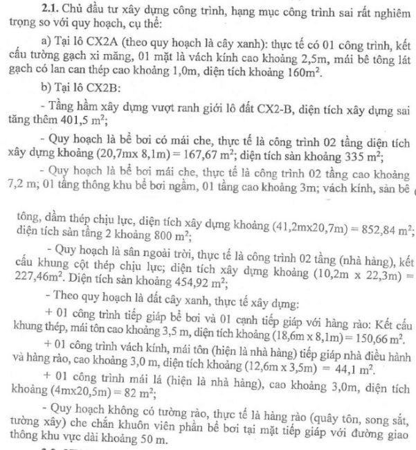 Nguồn: Kết luận Thanh tra của Bộ Xây dựng &nbsp;