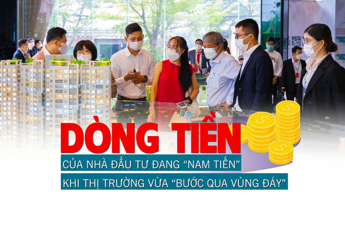 Dòng tiền của nhà đầu tư đang “Nam tiến” khi thị trường vừa “bước qua vùng đáy”?