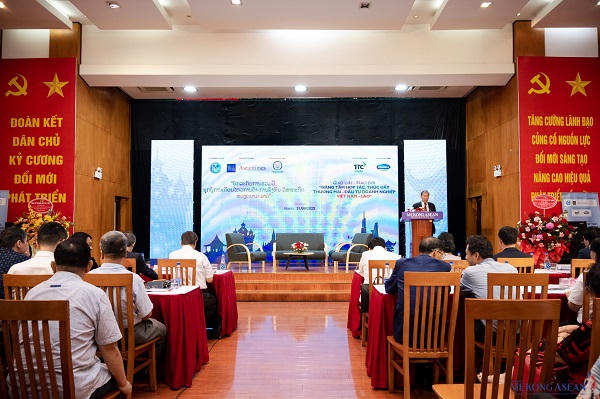 Chương trình giao lưu, trao đổi với chủ đề “Nâng tầm hợp tác, thúc đẩy hoạt động thương mại - đầu tư doanh nghiệp Việt Nam - Lào”. &nbsp;