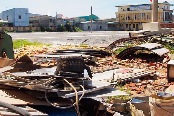 Khu đất số 209 Trường Chinh (phường An Khê, quận Thanh Khê, TP Đà Nẵng) là tài sản thi hành án liên quan đến Tập đoàn Thiên Thanh sẽ được bán đấu giá vào ngày 24/6/2021 &nbsp;