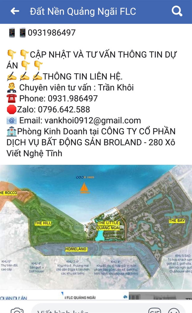 Chưa khởi công, FLC Quảng Ngãi đã rầm rộ rao nhận đặt cọc dự án Chua khoi cong, FLC Quang Ngai da ram ro rao nhan dat coc du an