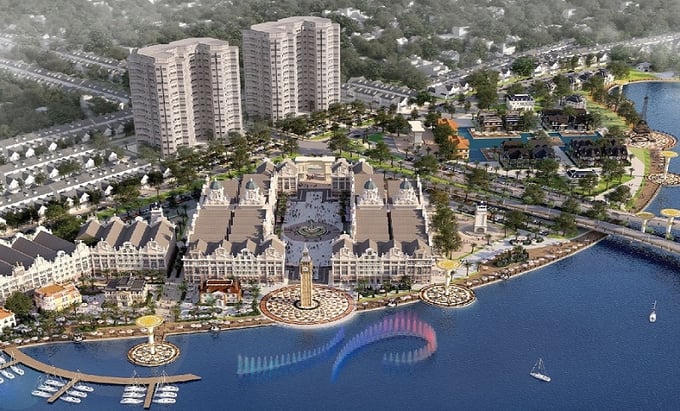 Phối cảnh KĐT sinh thái Bắc Đầm Vạc. (Ảnh: Sông Hồng Thủ Đô).