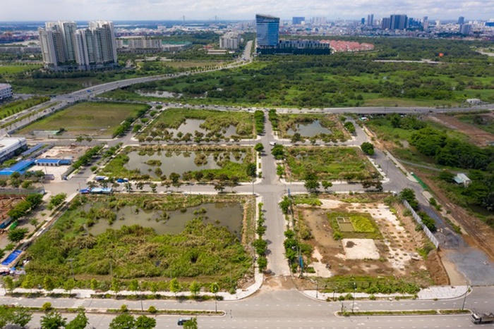 Khu đất đấu giá tại Thủ Thiêm, TP.HCM bị bỏ cọc. Ảnh minh họa &nbsp;