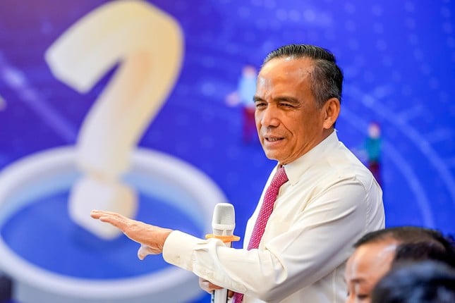 Ông Lê Hoàng Châu phát biểu tại hội thảo. (Ảnh: Báo Tiền Phong)