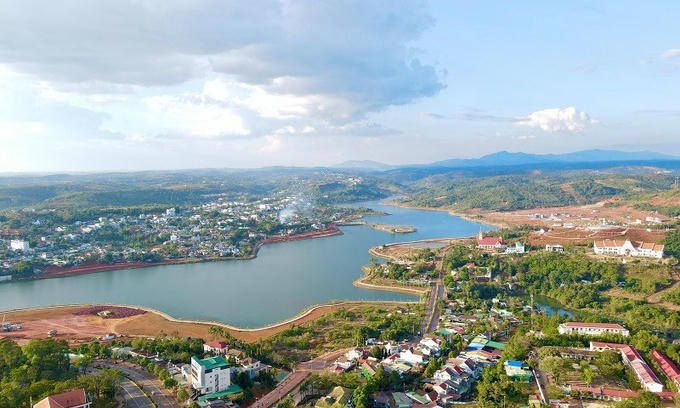 Một góc Khu đô thị Gia Nghĩa, tỉnh Đắk Nông. Ảnh: Báo Xây dựng