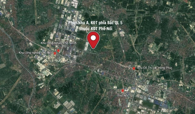 Vị trí dự án nằm sát trục tỉnh lộ ĐT 380 và đường trung tâm thị xã Mỹ Hào cũ.