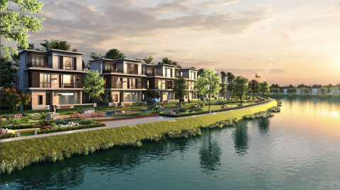 Không gian sống sinh thái tại Đô thị đảo Phượng Hoàng thuộc dự án Aqua City (Đồng Nai). &nbsp;