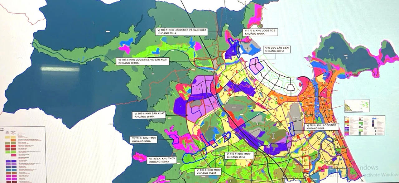 10 vị trí dự kiến xây khu thương mại tự do Đà Nẵng.&nbsp;