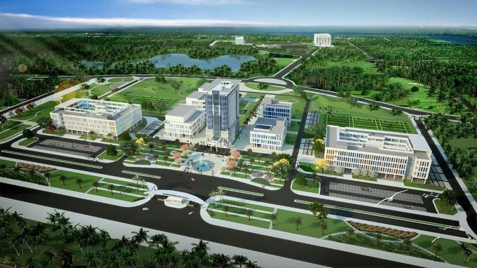 Đại học Dược Hà Nội cơ sở 2 được xây dựng tại tỉnh Bắc Ninh. Ảnh: Website Đại học Dược Hà Nội &nbsp;