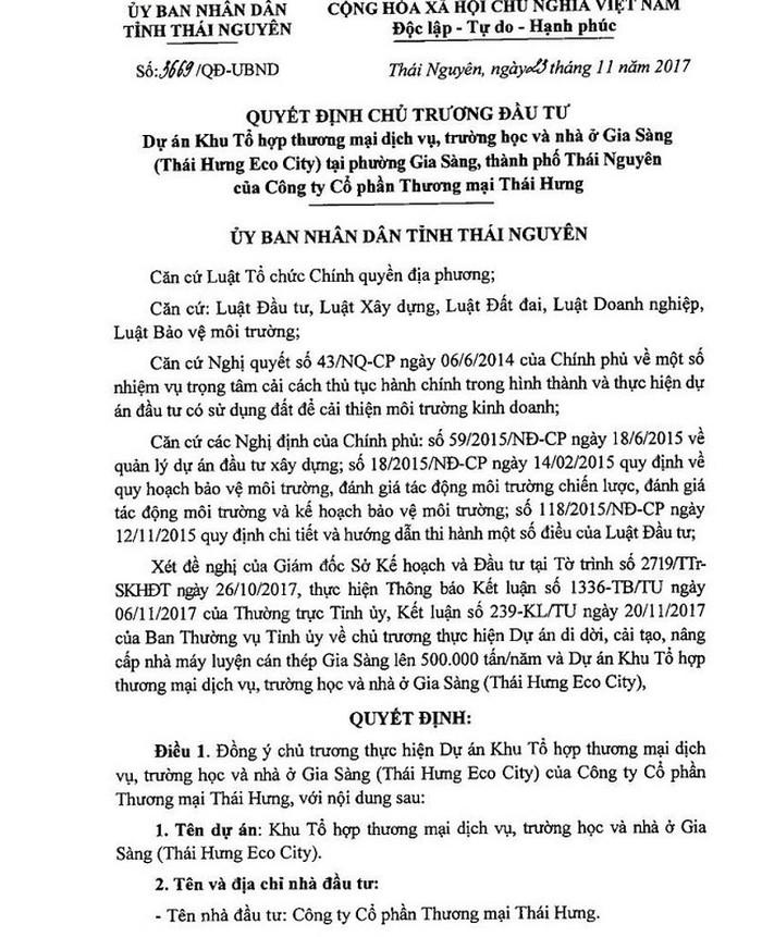 Dự án Thái Hưng Eco City