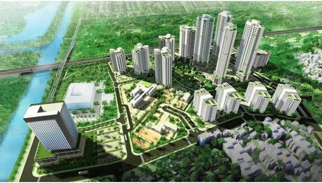 Phối cảnh dự án Khu đô thị mới Pháp Vân – Tứ Hiệp còn 3 lô đất chưa đầu tư xây dựng &nbsp;