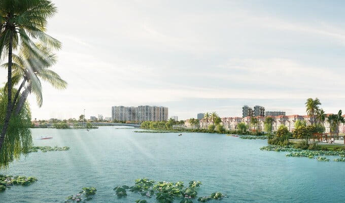 Dự án Khu đô thị cao cấp Mê Linh với tổng mức đầu tư 15.000 tỷ đồng. (Ảnh minh họa: Sun Property) &nbsp;